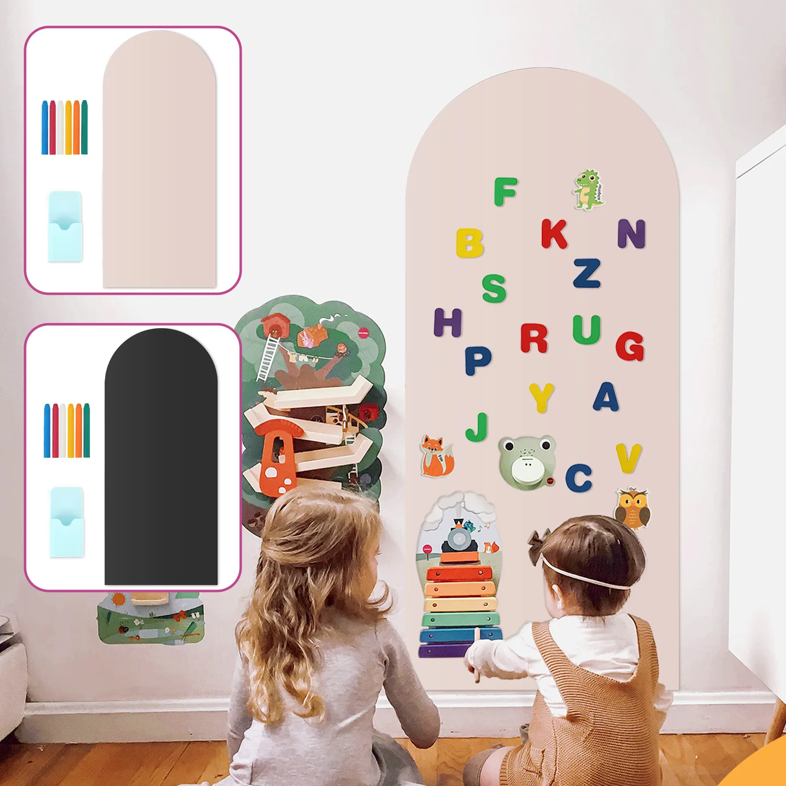 Magnetic Drawing Board - Autocollant mural magnétique en forme d'arche