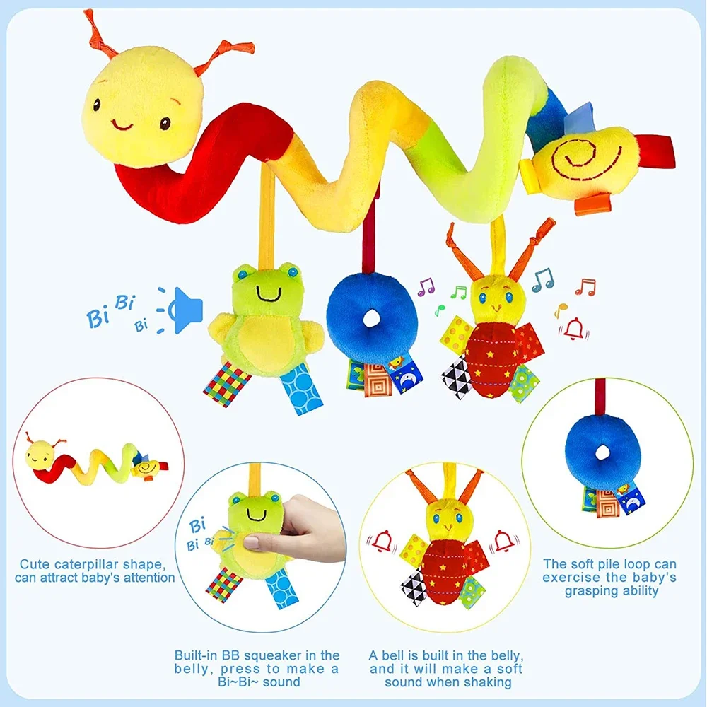 Kids Toys New Born - Jouets de poussette en spirale pour