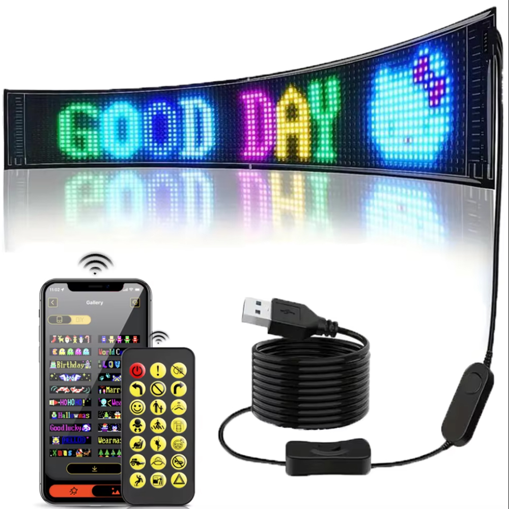Remote Control Car - Panneau de pixels matriciels 16x96 LED,
