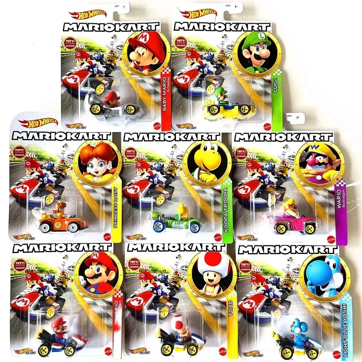 Kids Toys Car - Hot Wheels-Jouet de voiture Mario Kart