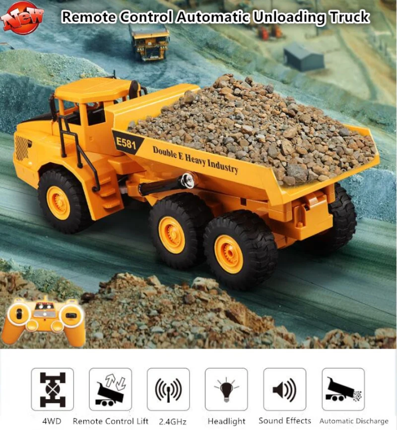 Kids Toys Under 50 - Camion à benne basculante télécommandée RC