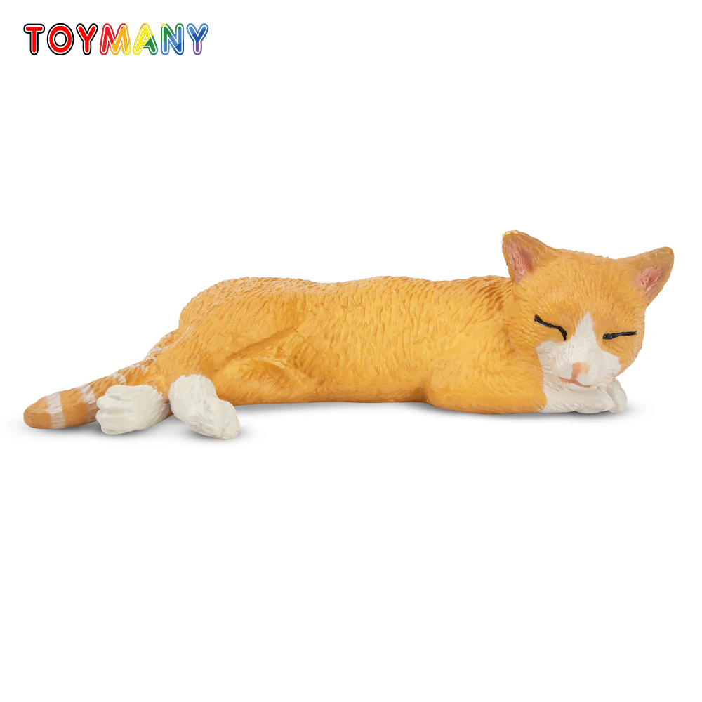 Kids Toys Under $5 - Toymany Simulation couché chat Orange chat