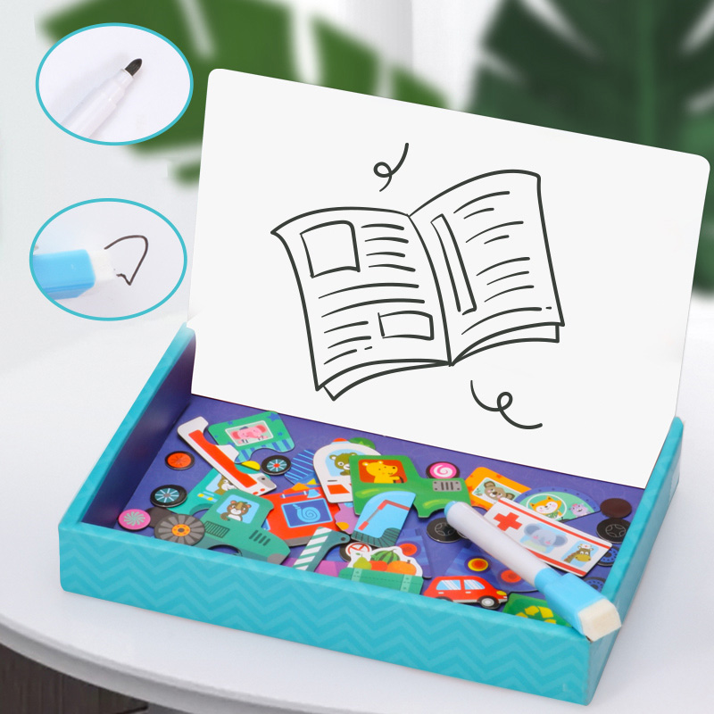 Puzzle animalier multifonction - Magnetic Drawing Board avis et prix
