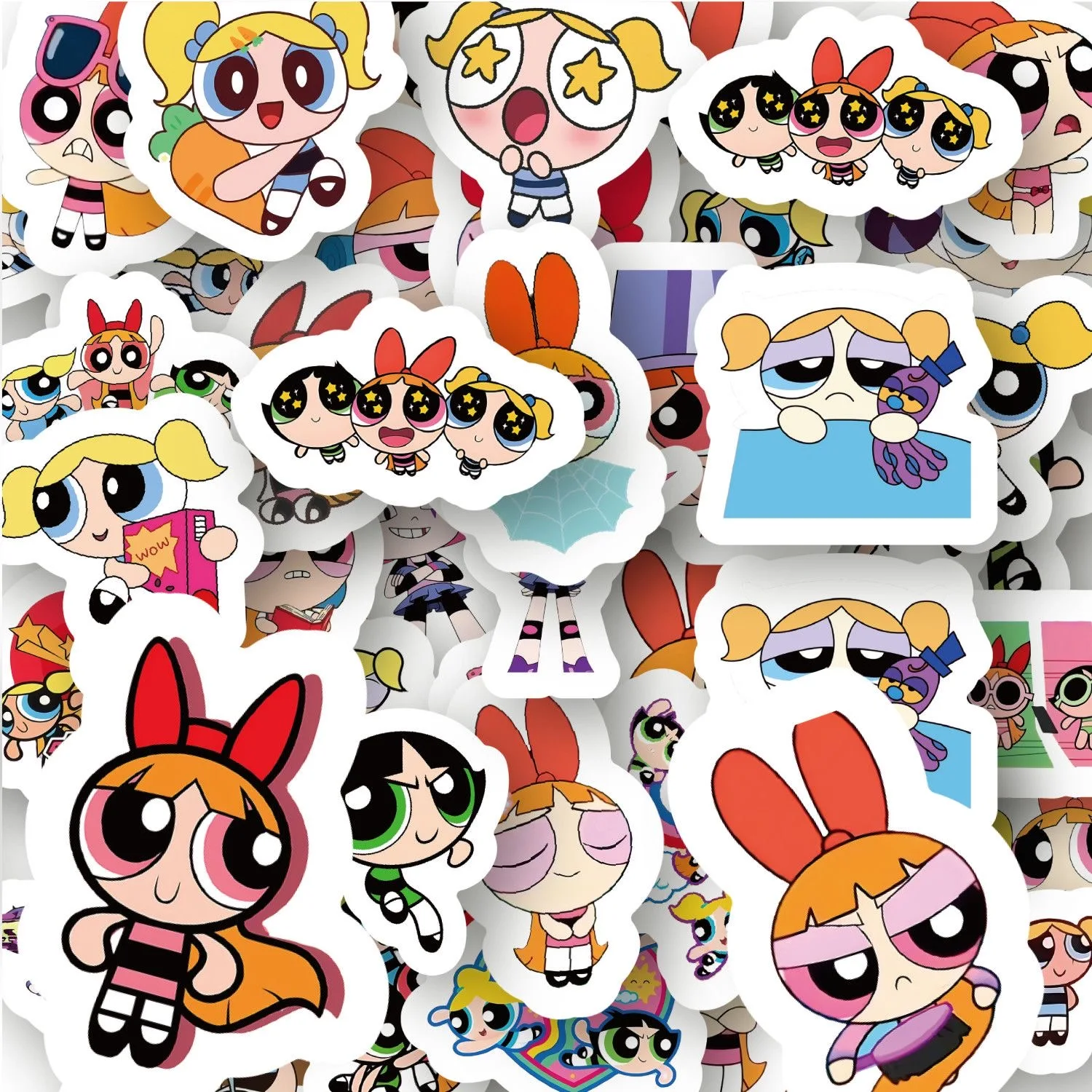 100 autocollants Powerpuff Gir - Kids Toys Bag avis et prix