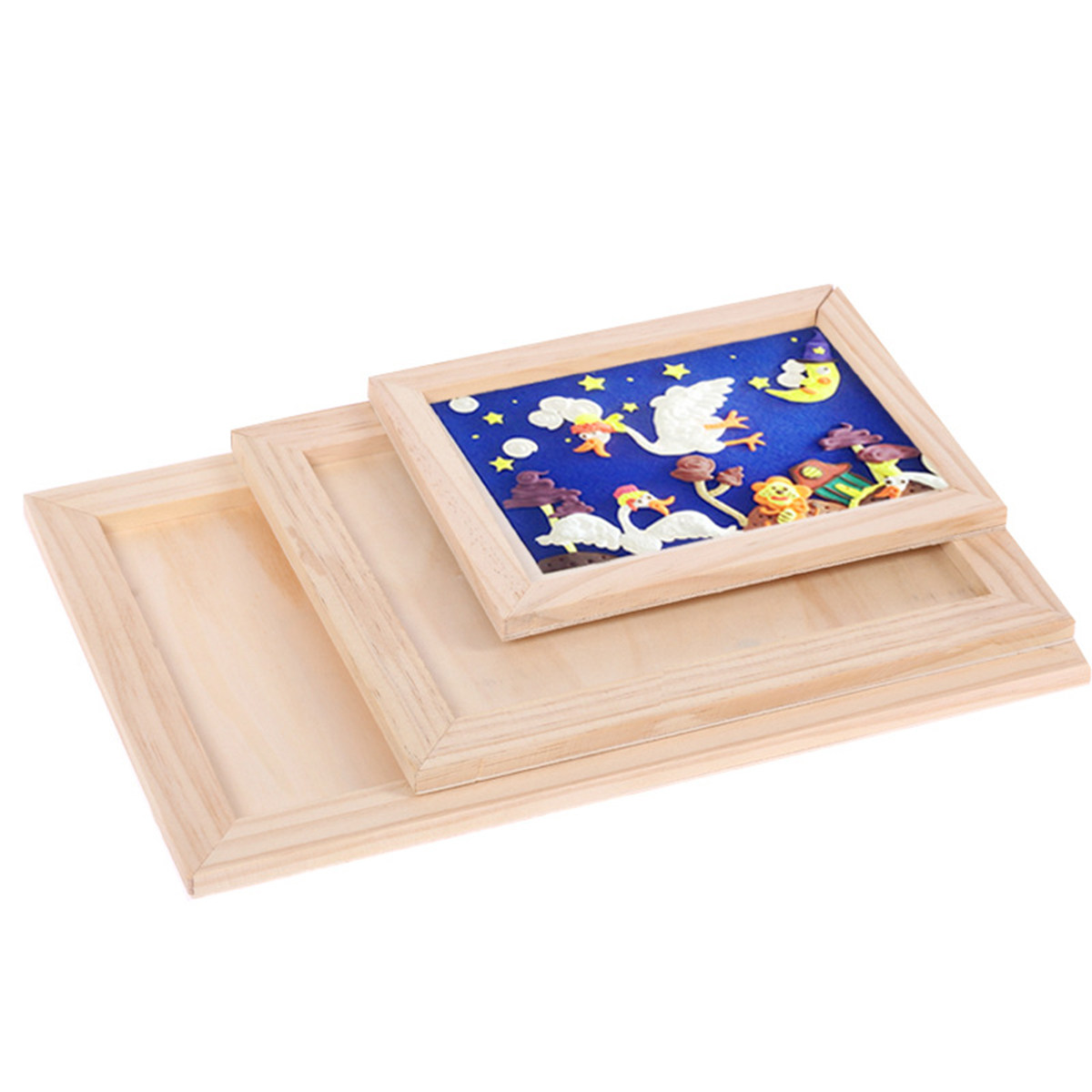 Lot de 2 cadres en bois vierge - Kids Art Easel avis et prix