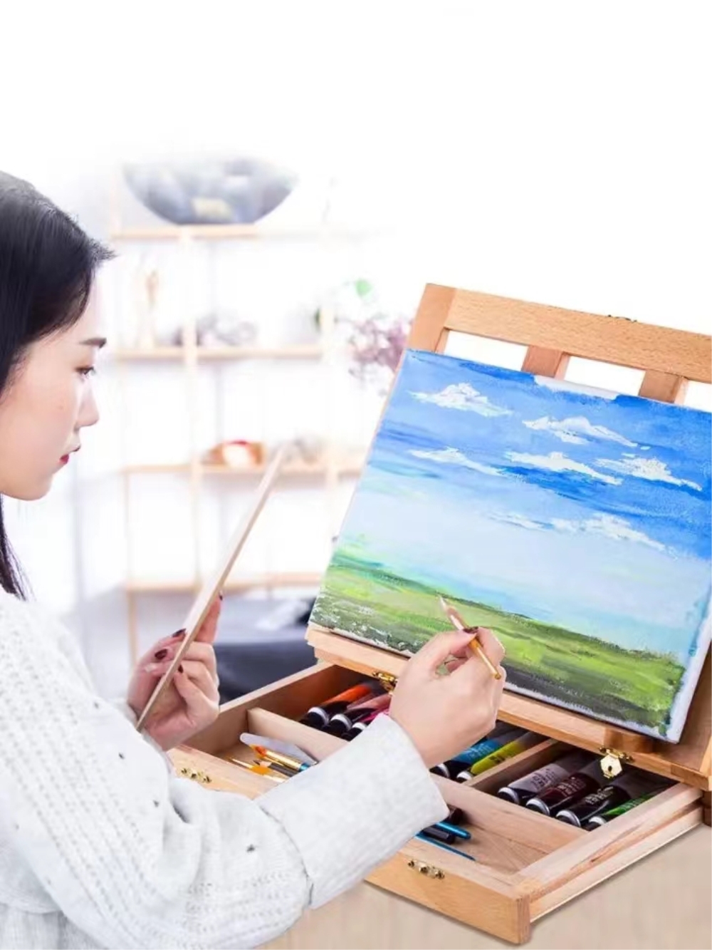 Chevalet de Table en bois Port - Kids Art Easel avis et prix
