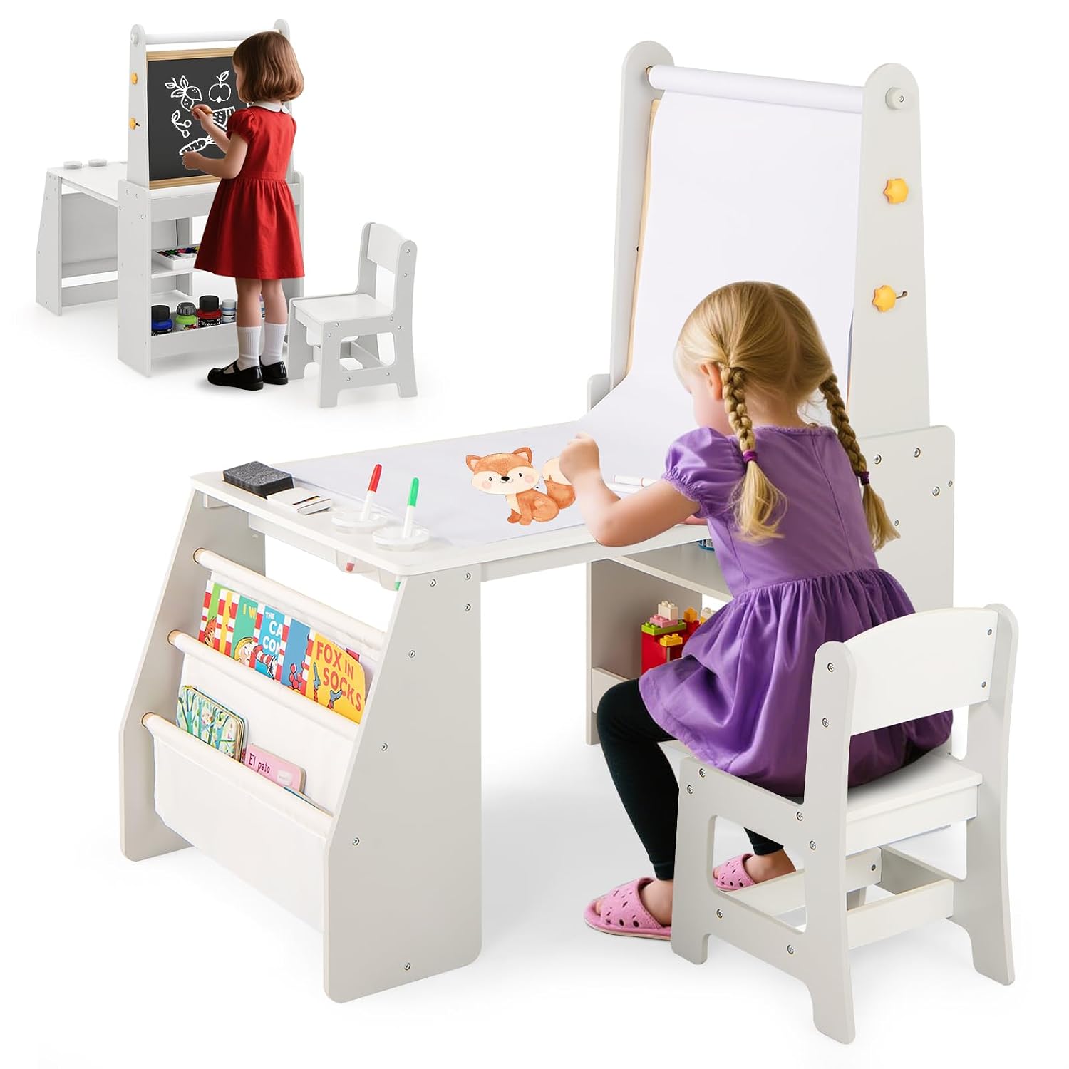 Ensemble Table et Chaise d'Art - Kids Art Easel avis et prix
