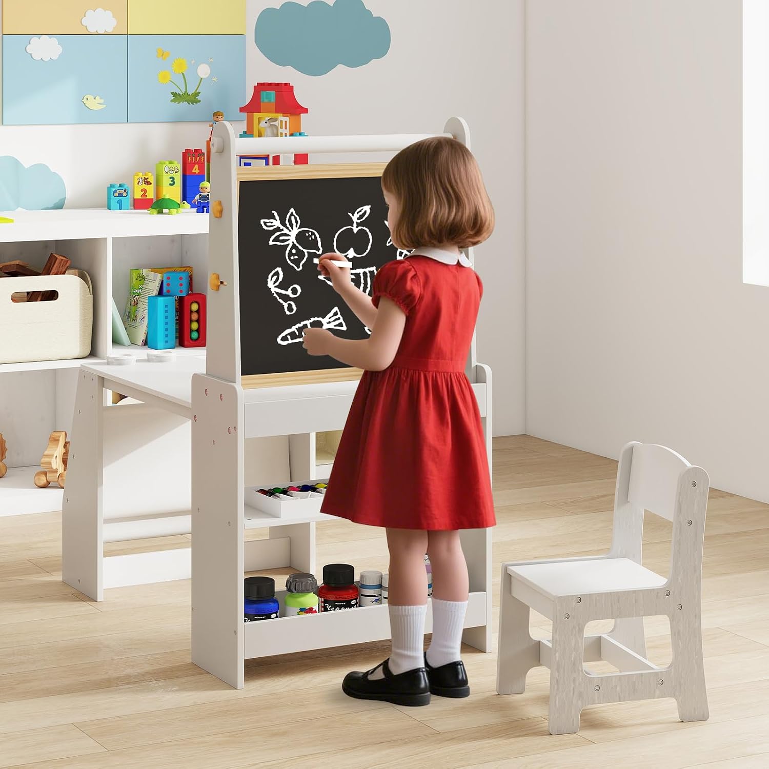 Ensemble Table et Chaise d'Art - Kids Art Easel avis et prix