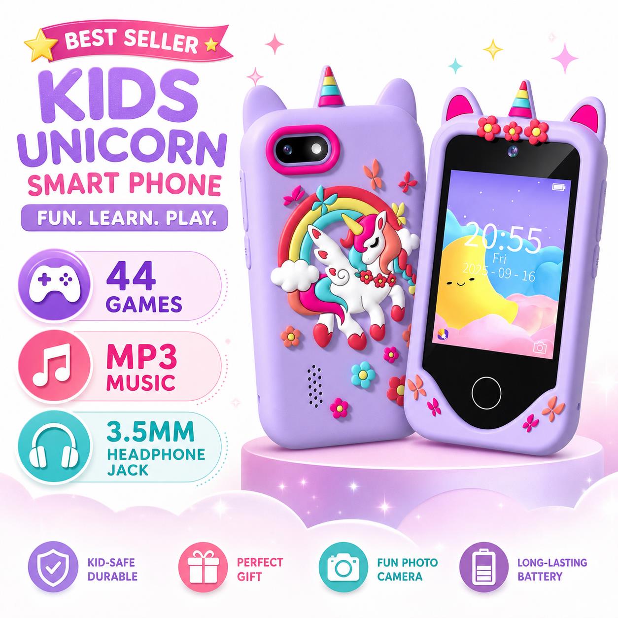 Téléphone intelligent pour enf - Kids Toys Smartphone avis et prix