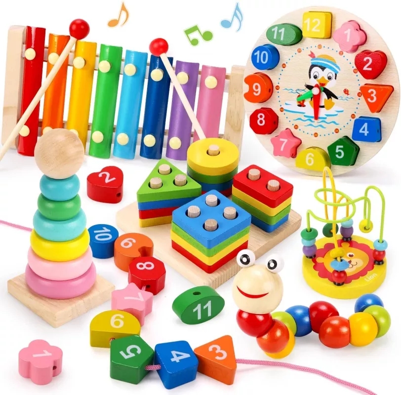 Jouets en bois Montessori pour - Kids Toys 2 Year Old avis et prix