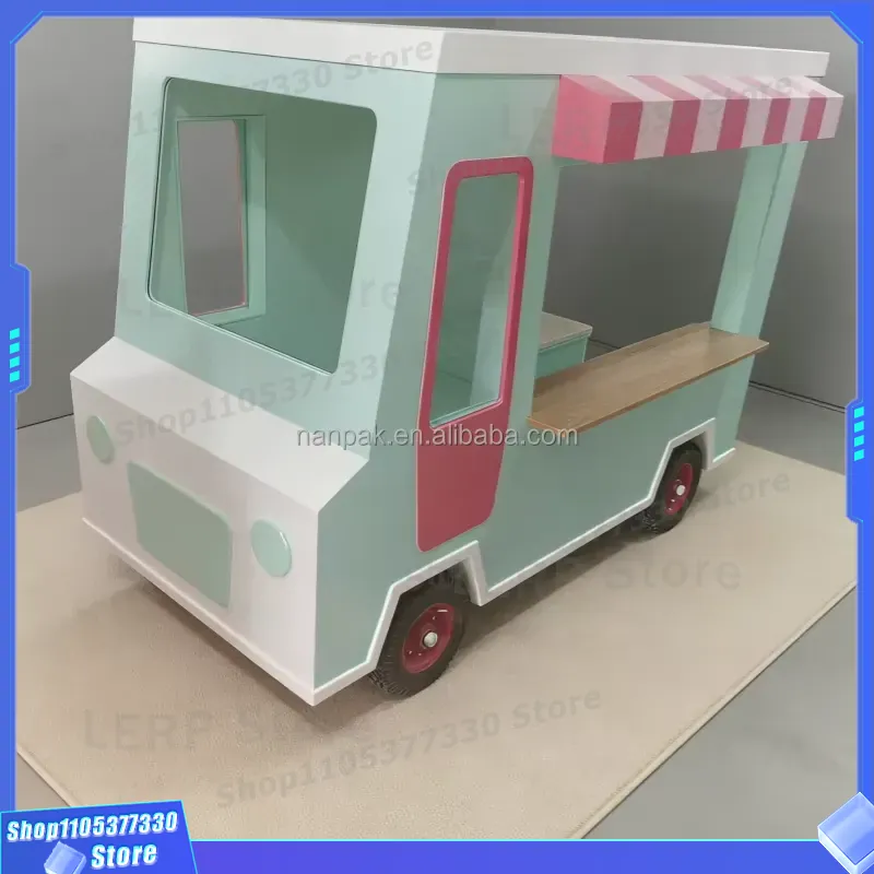 Chariot à glaces en bois avec  - Kids Toys Mall avis et prix