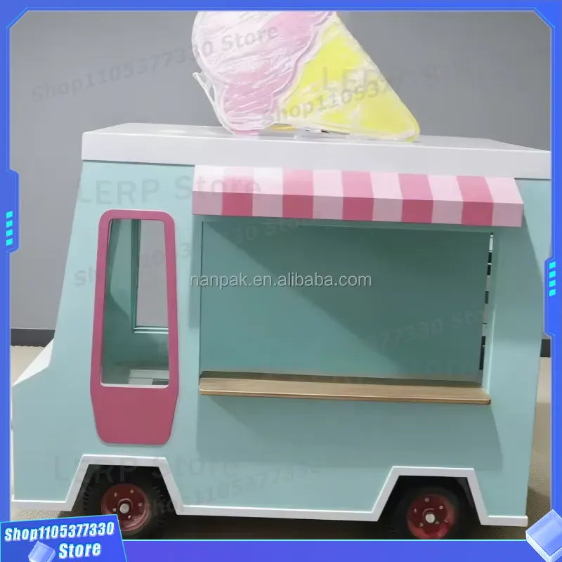 Chariot à glaces en bois avec  - Kids Toys Mall avis et prix