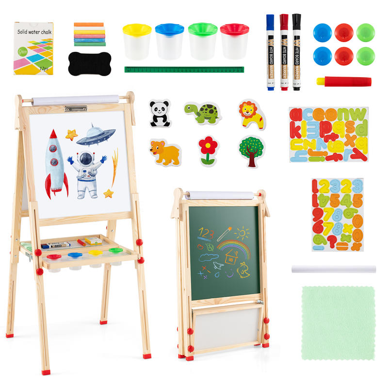 Chevalet d'art pliable en bois - Kids Art Easel avis et prix