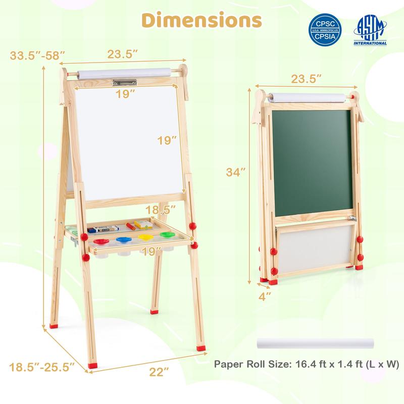 Chevalet d'art pliable en bois - Kids Art Easel avis et prix